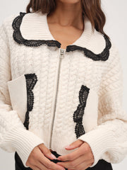 Tierra Knit Jacket — Cream