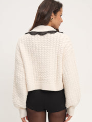 Tierra Knit Jacket — Cream