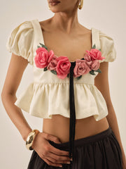 Rosalie Top — Cream