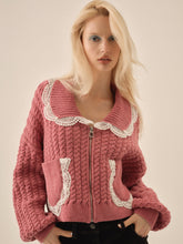 Tierra Knit Jacket — Dusty Rose