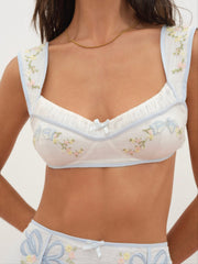 Baby Bows Bra Top — White