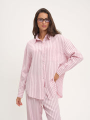 Mindy Button-Down Shirt — Pink