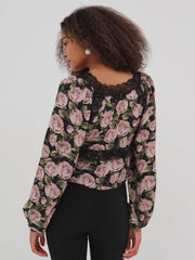 Clarisse Blouse — Black