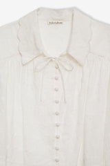 Edie Eyelet Top — White