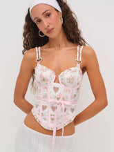 Naima Floral Bustier — Pink