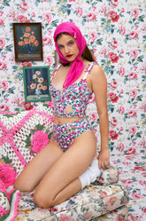 Heart Bloom Bustier — Pink