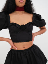 Maye Crop Top — Black
