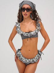 Daisy Lane Bikini Top — Black