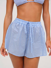 Gingham Shorts — Blue
