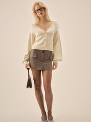 Aster Knit Cardigan — Cream