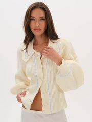 Jade Cardigan — Blue