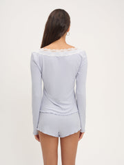 Eisley Knit Top — Blue