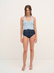 Coco Knit Tank — Baby Blue