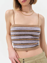 Nora Striped Tank — Blue