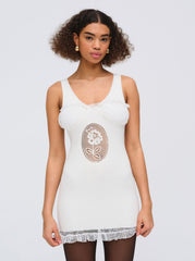 Lyon Knit Mini Dress — White