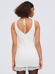 Lyon Knit Mini Dress — White