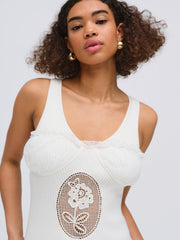 Lyon Knit Mini Dress — White