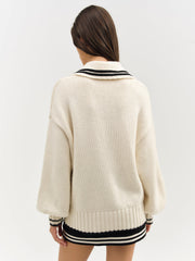 Marina Knit Cardigan — Tan