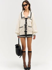 Marina Knit Cardigan — Tan