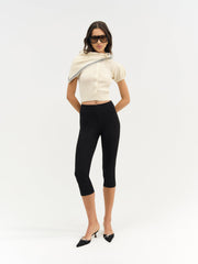 Maritime Knit Cardigan & Scarf — Cream