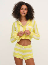 Sleepy Stripe Shorts — Yellow