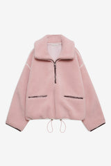 Melody Pullover Sherpa Jacket — Pink