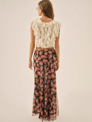 Belmond Floral Maxi Skirt — Black