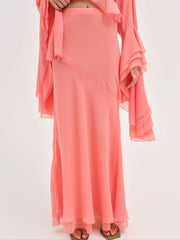 Joana Maxi Skirt — Peach