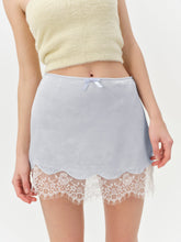 Madalie Slip Skirt — Blue