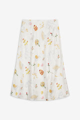 Charlise Midi Skirt — White