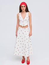 Talia Midi Skirt — Cream