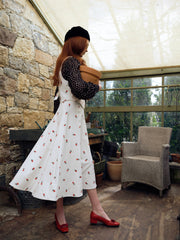 Talia Midi Skirt — Cream