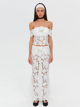 Claudia Maxi Skirt — White