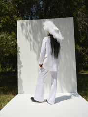 Ruth Wide-Leg Pant — White