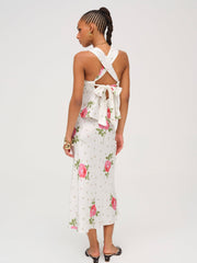 Rosebud Midi Skirt — White