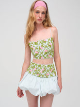 Bridget Beaded Mini Skirt — Blue