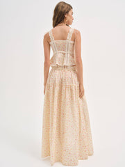 Tracy Maxi Skirt — Peach