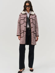 Marlene Floral Chore Coat — Purple
