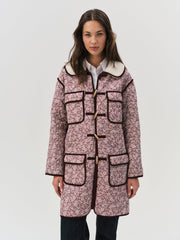 Marlene Floral Chore Coat — Purple