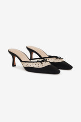 Lili Mule Heel — Black