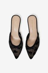 Sylvie Mule Heel — Black