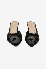 Sylvie Mule Heel — Black