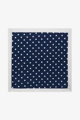 Seaside Dot Headscarf — Navy