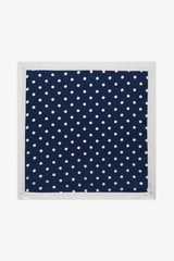 Seaside Dot Headscarf — Navy