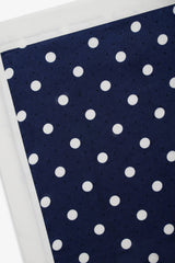 Seaside Dot Headscarf — Navy
