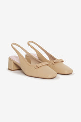 Josie Mule Heel — Nude