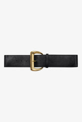 Wide Buckle Hip Belt — Black
