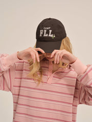 Camp Embroidered Baseball Cap — Brown