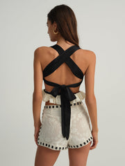 Charlotte Lace Short — Black