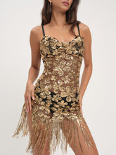 Colette Mini Dress — Gold